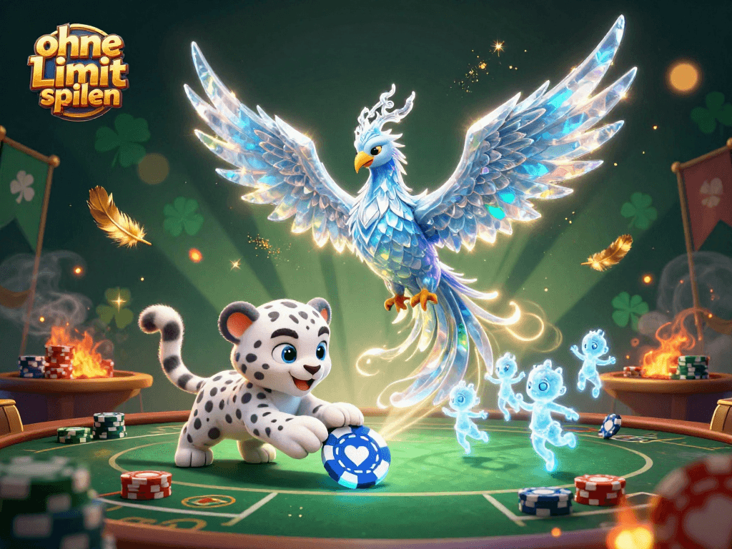 Experience the excitement of ohne Limit spielen with a captivating casino-themed 3D illustration showcasing poker excitement.