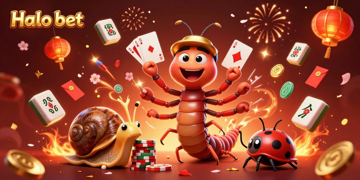 Engage with Halo bet and win big at our vibrant casino scene featuring lively characters.