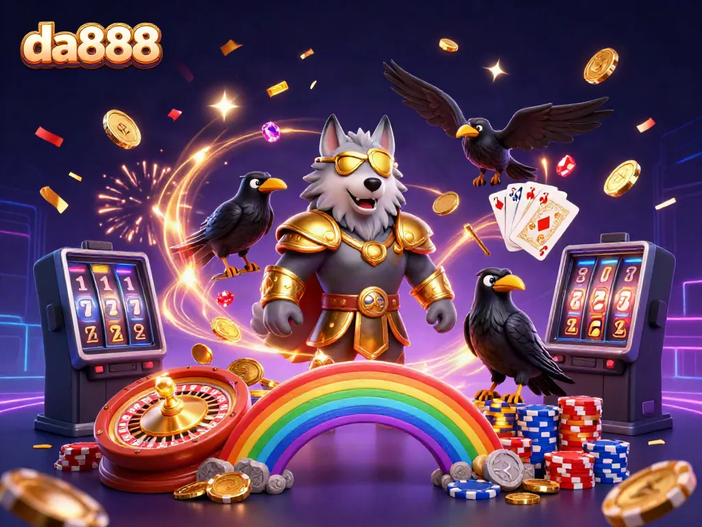 Engage with da888's vibrant casino scene, featuring iconic Norse characters and dynamic gaming elements.