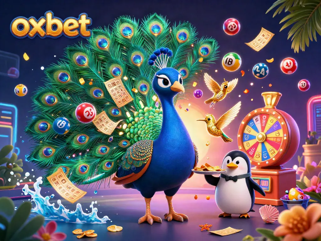 Experience winning moments at oxbet casino with vibrant animations of colorful games and characters.