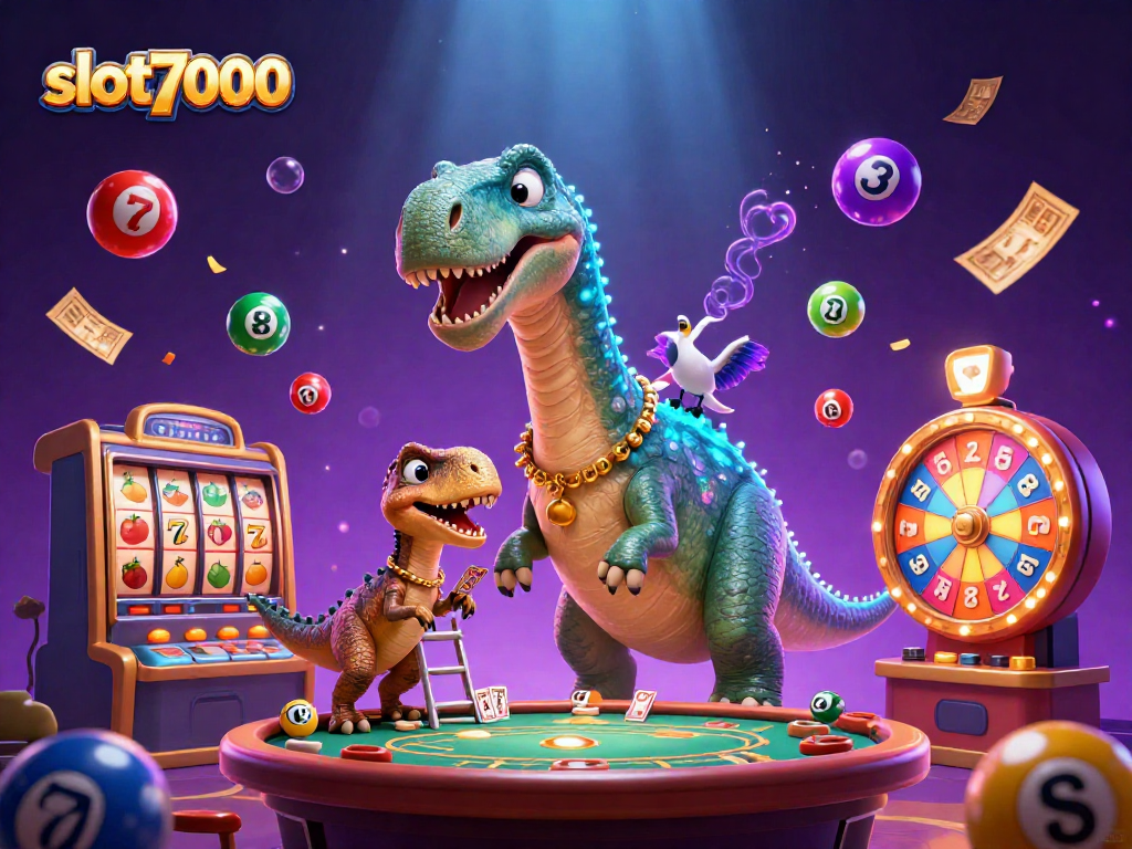 Experience the excitement of slot7000 with vibrant colors and dynamic gambling elements.
