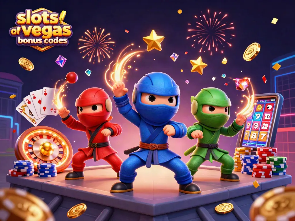 Engage with the latest slots of vegas bonus codes through an exciting casino-themed digital scene.