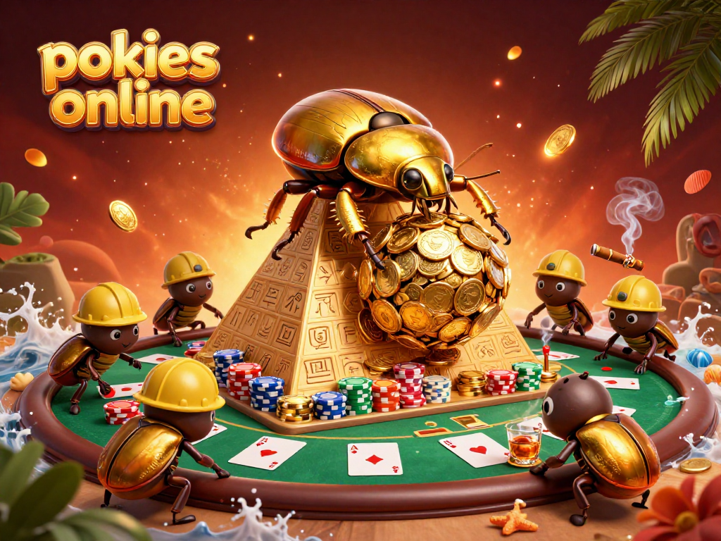 Engage with pokies online features in a vibrant, dynamic casino scene filled with action.