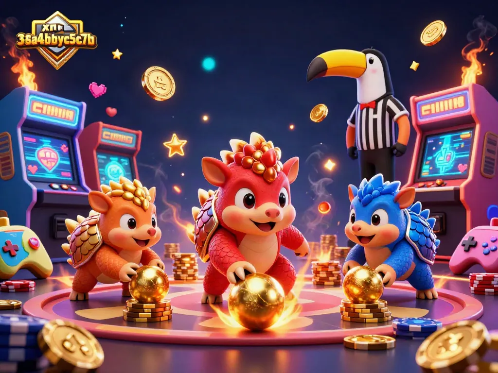 Engage with xn--l3ca4bybyc5c7b through lively animated pangolins amidst exciting gambling action.