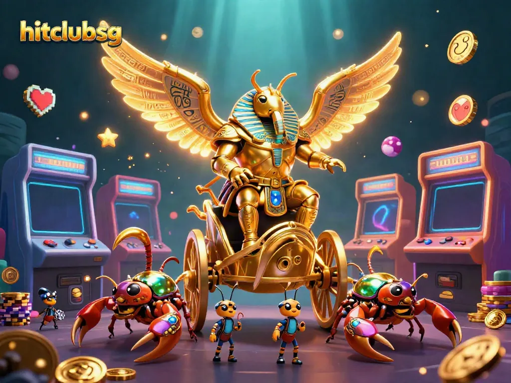 Experience thrilling gameplay with hitclubsg's colorful casino scene featuring engaging characters and game elements.