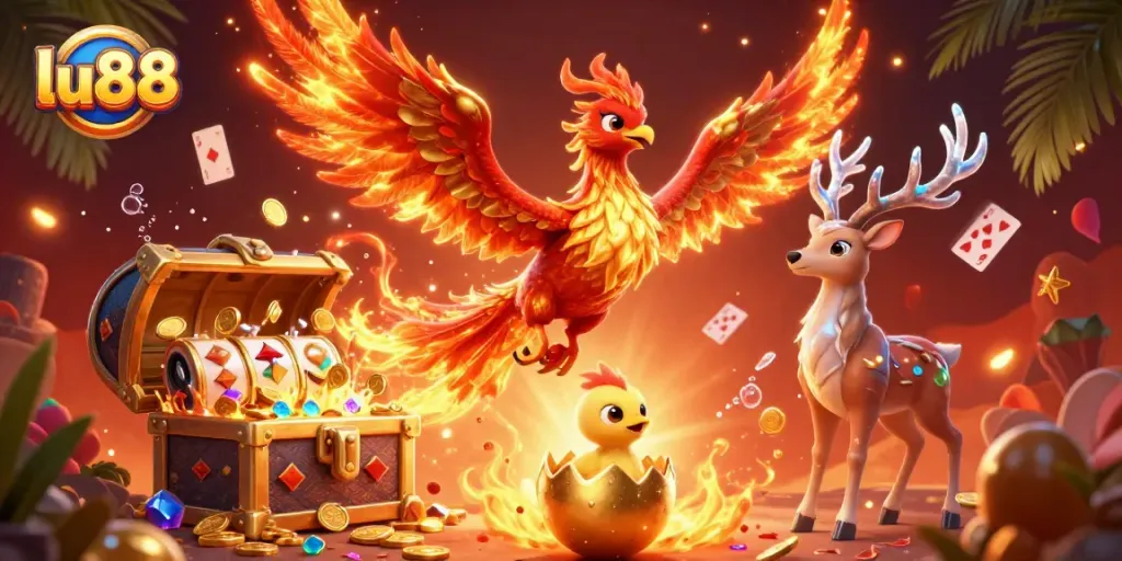 Experience thrilling wins at lu88 with a vibrant phoenix scene enhancing casino excitement.