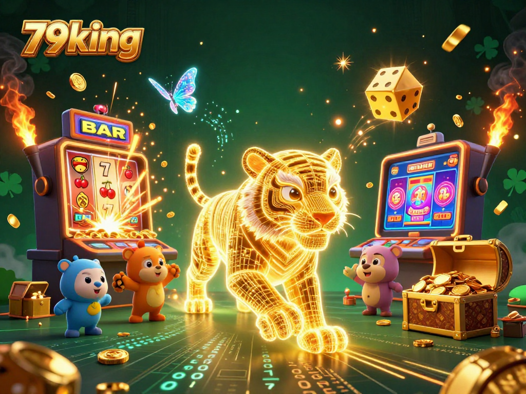 Experience the thrill of winning at 79king with a vibrant digital casino scene bursting with excitement.