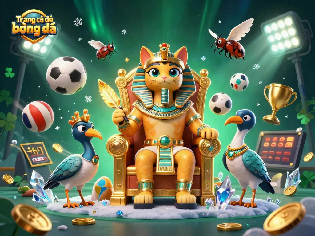 Engage in Trang cá độ bóng đá with a vibrant 3D scene of betting excitement and sports