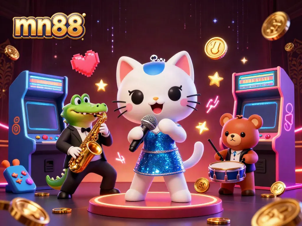 Experience exciting wins with mn88 featuring dynamic 3D casino characters in vibrant arcade settings.