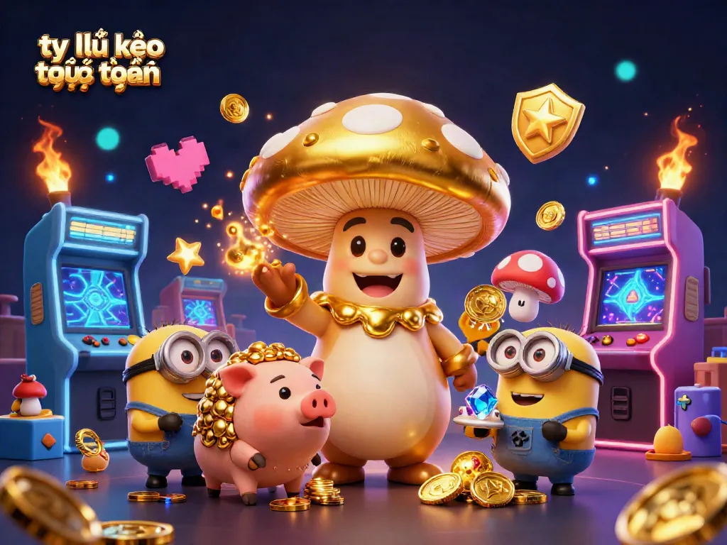 Captivating illustration showcasing tỷ lệ kèo trực tuyến with magical golden characters and dynamic gaming elements.