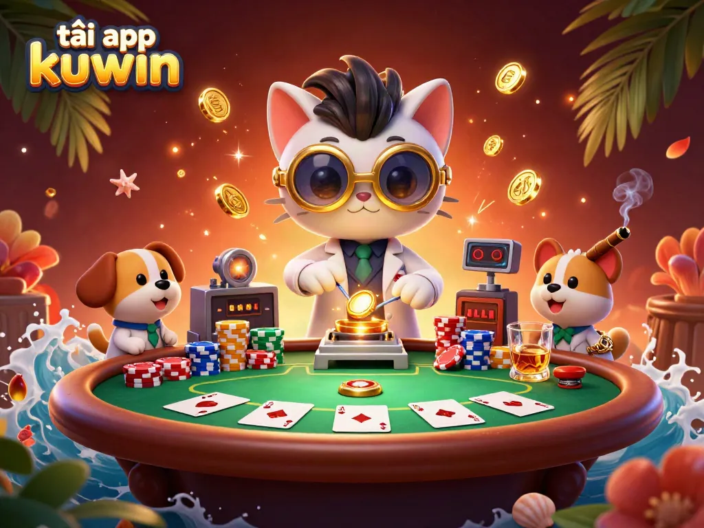 Experience the thrill of gaming with tải app kuwin featuring exciting poker elements and vibrant characters.