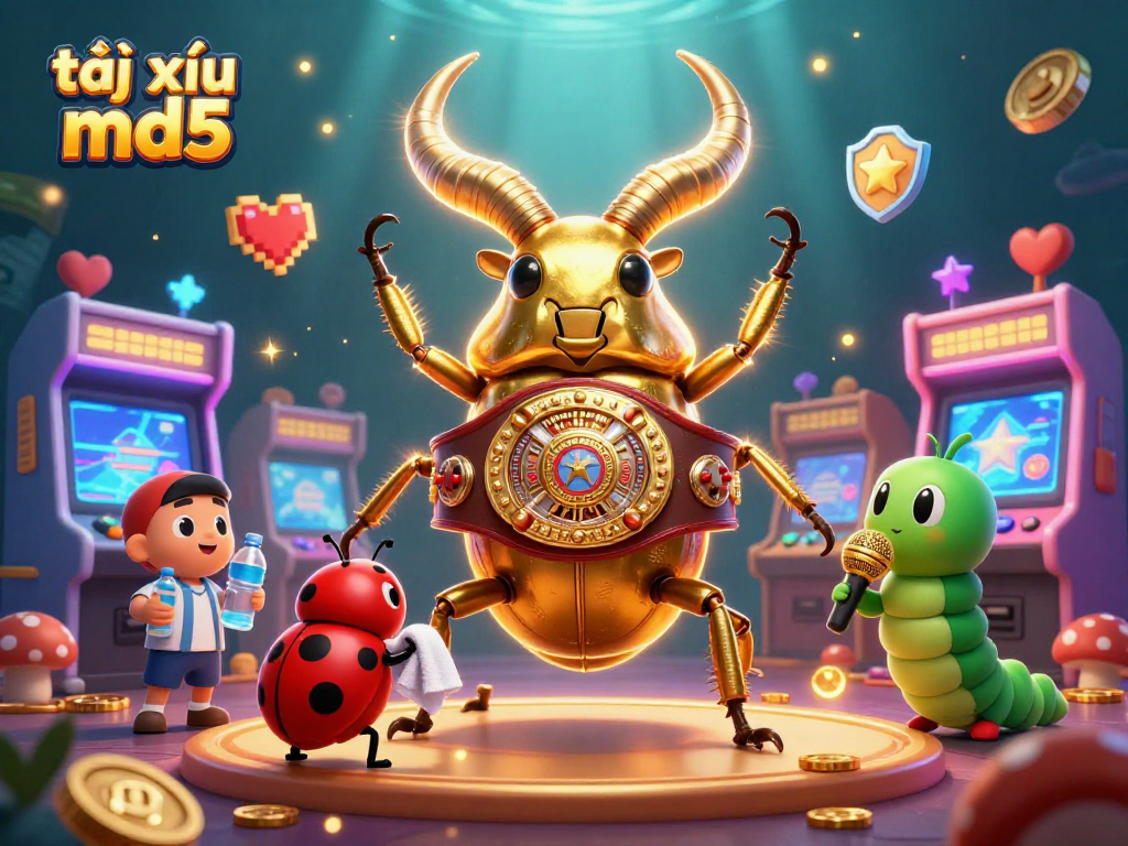 Engage with tài xỉu md5 inspired gaming adventure featuring a vibrant dynamic 3D illustration.