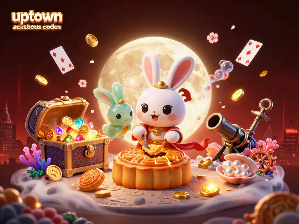 Engage with uptown aces bonus codes while exploring an immersive casino-themed lunar scene.