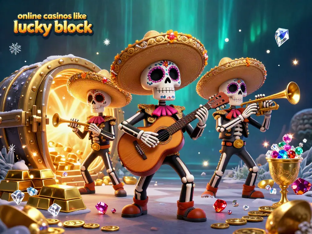 Experience thrilling gameplay in online casinos like Lucky Block with vibrant 3D characters and dynamic elements.