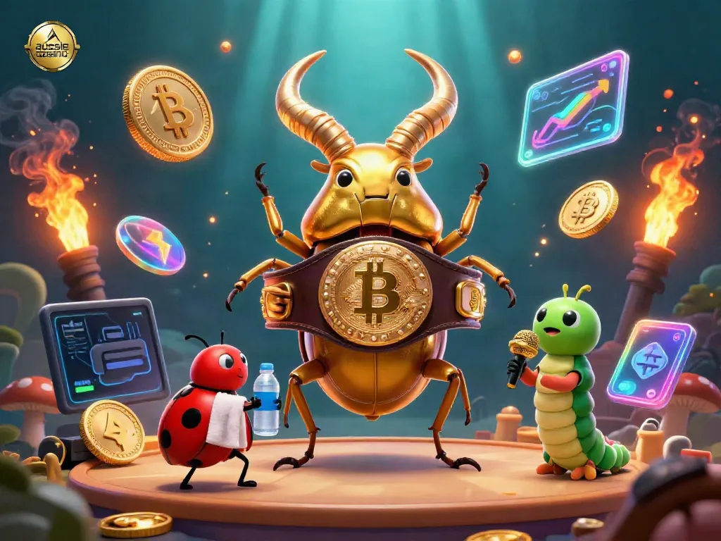 Engage with powerful aussie casino gaming action featuring a golden stag beetle champion.