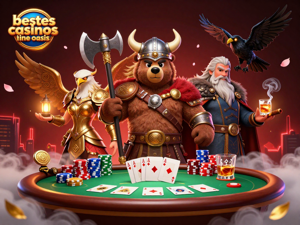 Engage in thrilling games at the bestes casinos ohne oasis with a Viking bear, fierce eagle, and poker elements.