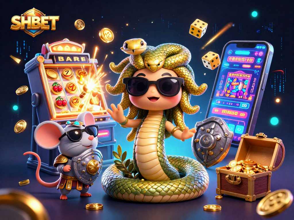 Experience thrilling jackpots at SHBET with exciting slot machines and playful characters.