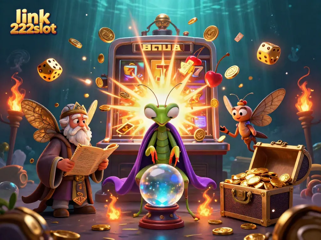 Temukan akses mudah ke link 222slot dengan ilustrasi kasino yang menarik ini.