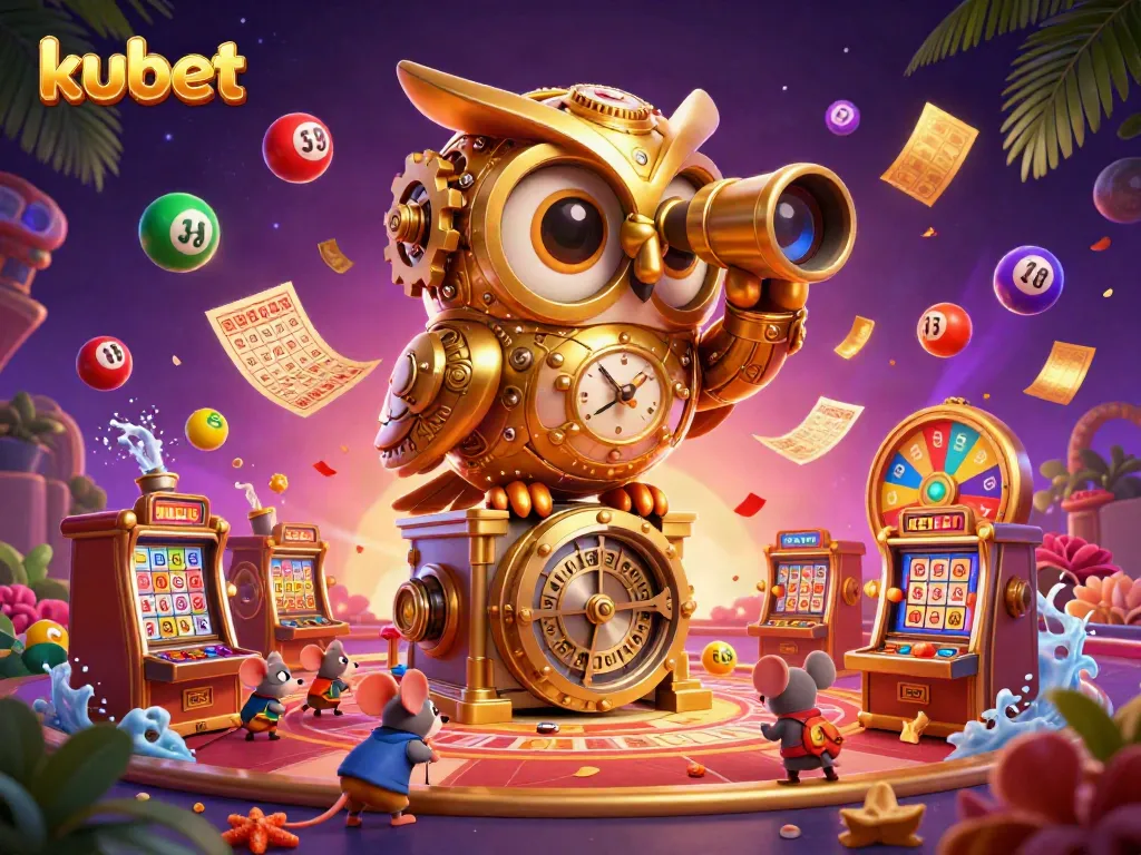 Experience exhilarating gameplay with kubet, featuring a vibrant casino scene filled with dynamic elements.
