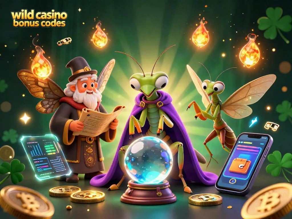Discover wild casino bonus codes while exploring vibrant 3D casino-themed imagery.