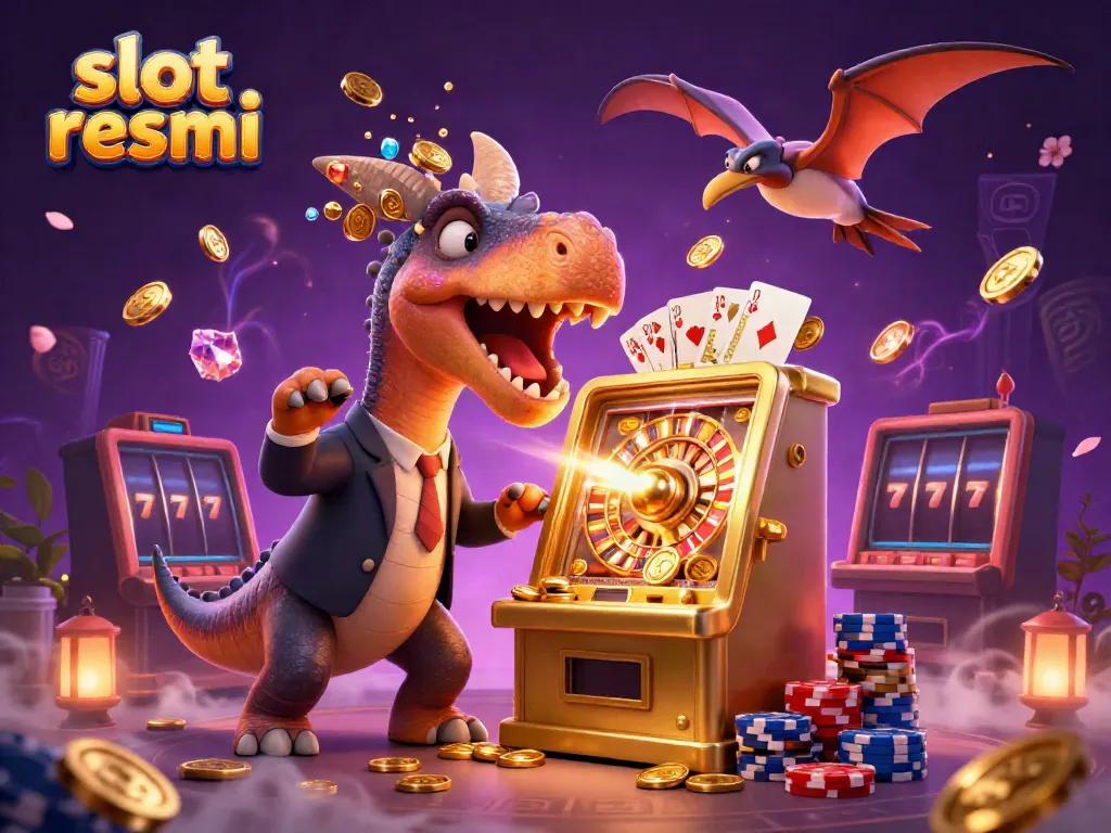 Menangkan jackpot di slot resmi dengan ilustrasi lucu kartun dan permainan kasino.