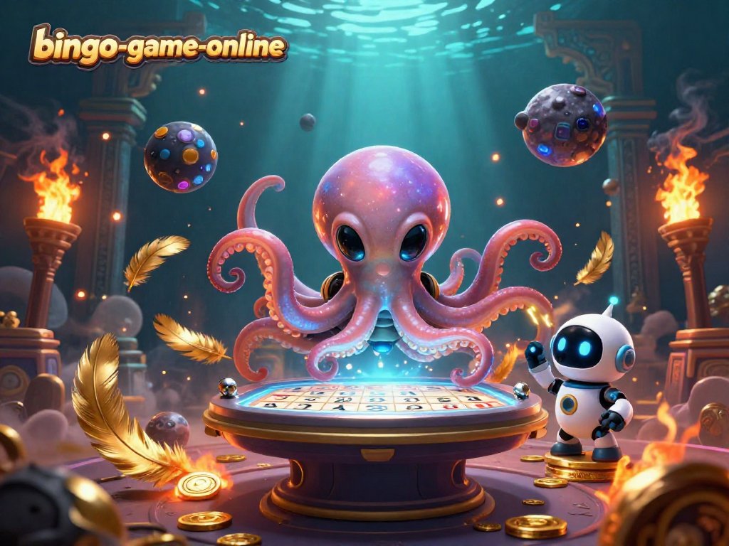 Engage in exciting gameplay at bingo-game-online with vibrant alien-themed bingo action.